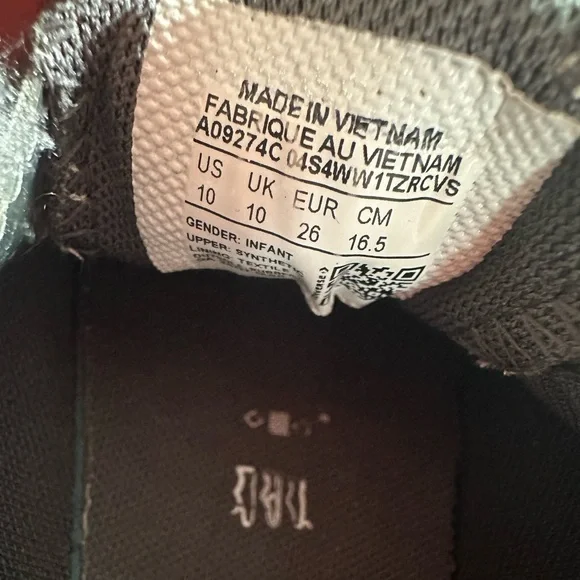 Kids Converse Glitter Sneaker with Velcro Straps Size 10 - Picture 7 of 7